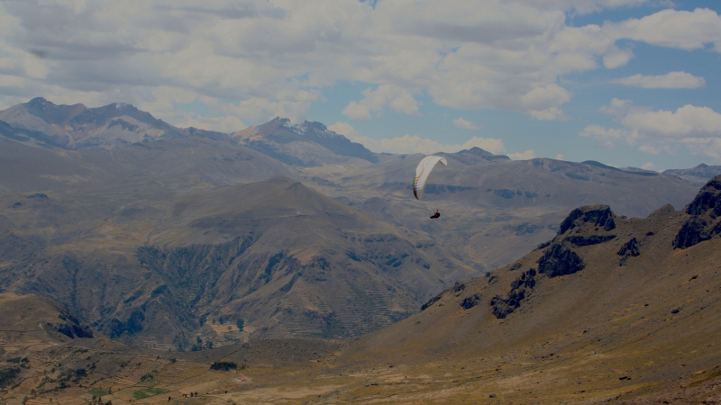 Paraglider in Peru