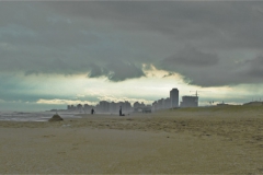 against the backdrop of Punta del Este